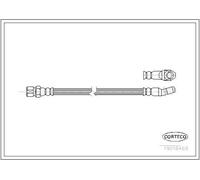 Brake Hose Front 270mm Length Braking Fits Fiat Strada CORTECO 19018469