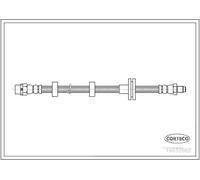 Brake Hose Front 480mm Length Fits Land Rover Range Rover CORTECO 19033562