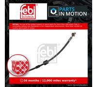 Brake Hose Front Left 177090 Febi Hydraulic 4806N0 Genuine Quality Guaranteed