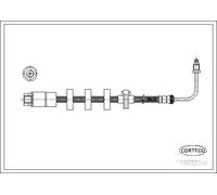 Brake Hose Front Right Left 492mm Length Fits Peugeot 406 CORTECO 19032611