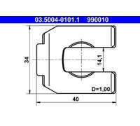 2x ✅Fits ATE 03.5004-0101.1 HOSE CLAMP ⭐UK Seller⭐