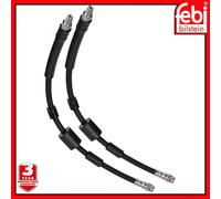 BRAKE HOSE LINE PIPE FRONT RIGHT LEFT FEBI BILSTEIN 2X FOR 108085 OE REPLACEMENT