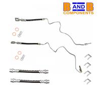 BRAKE HOSE METAL PIPE & INNER HOSES WITH CLIPS VW GOLF MK4 AUDI A3 A2189