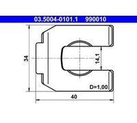 Brake Hose Mounting 03.5004-0101.1 ATE