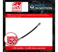 Brake Hose fits VAUXHALL TIGRA X04 1.3D Rear Left or Right 04 to 09 Z13DT Febi