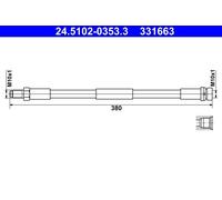 ATE 24.5102-0353.3 Brake hose