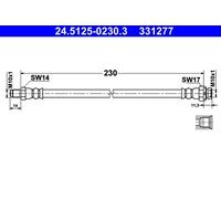 ATE Brake Hose 24.5125-0230.3 – Brake Line/Pipe for BMW E90 E91 E87 F20 F31