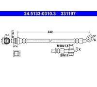 Brake Hoses ATE 24.5133-0310.3 for FORD VOLVO