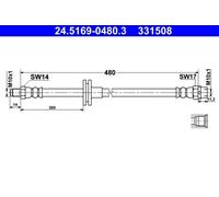 BRAKE HOSE FOR BMW X5/E53/SAV M62B44 N62B44A 4.4L M62B46 4.6L N62B48A 4.8L 8cyl