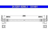 ATE Brake Hose 24.5201-0290.3 for BMW 3 (E21) 1.6 1981-1984
