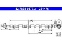 New Brake Hose for FORD:B-MAX,B-MAX Van,FIESTA VI,FIESTA Saloon,FIESTA VI Van