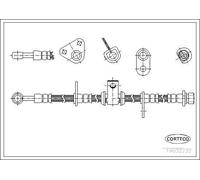 Brake Hoses CORTECO 19032232 for HONDA ROVER