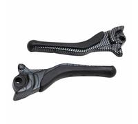 Brake lever adaptable for MBK 50 Nitro - Yamaha 50 Aerox glossy carbon (pair)