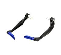 Brake Lever Guard 3D Engraving Universal 7/8" Handlebar Protectors for Motorcycle Scooter Mountain Bikes Brake Lever Guard CNC Aluminium(Blue)