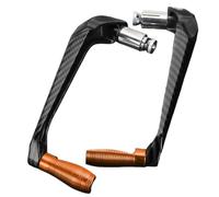 Brake Lever Guard 78'' 22MM Motorcycle Handlebar Grips Brake Clutch Levers Guard Protector Hand(Orange)