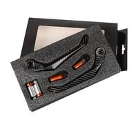 Brake Lever Guard 78'' 22MM Motorcycle Handlebar Grips Brake Clutch Levers Guard Protector Hand(Orange)