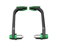 Brake Lever Guard Pair Aluminum Motorbike Handguard Motorcycle Falling Protection Motocross Hand Guard(Green)