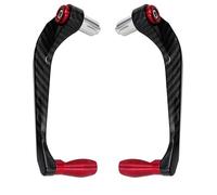 Brake Lever Guard Universal Motorcycle Handlebar Brake Clutch Levers Protector Aluminum and ABS Plastic Guard Handle Bar Moto Parts Bike Motorcycle Brake Lever Protector(Red)
