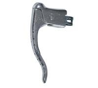 Brake lever road bike aluminum perforated silver (pr)