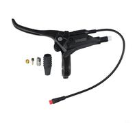 Brake Levers for Electric Bikes, 2-Pin Aluminum Alloy, Mountain Bike Compatible, Power-Off Function, 22.2mm Clamp, 350cm Cable(Left 2pin)