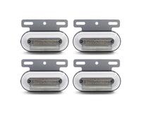 Brake lights 4pcs/8pcs 12V 24V LED Car Truck Side Marker Lights External Signal Indicator Lamp Warning Tail Light 3 Modes Trailer Lorry(4x white)