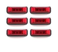 Brake lights 6PCS/Set Truck Tail Lights Outline Marker LED Side 12V 24V Light Parts Caravan Trailer Lamp(6pcs red)