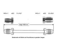 Brake Line 1600 MM Hbz ABS 1334430080