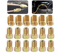 Brake Line Fitting Assortment 18PC Set for 3/16 Inch Tubes with Reliable Brass Construction