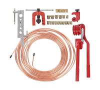Brake Line Flaring Tool Kit - 1Brake Line Flaring Tool Kit | Copper-Plated Brakes Lines Tools | Coated Brakees Linees Tubing Kits | Flarinng Tolls For Pipe Cutting Bending Brake System Repair