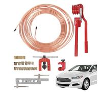 Brake Line Flaring Tool Kit - Brass Pipe Flare Set | Multi-Purpose 3/16 Inch Flaring Tool for Automotive Repair Trailer Industrial Piping Plumbing Motorcycle Refrigeration
