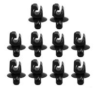 Brake Line Hose Pipe Clip Set, Black Nylon Fastener Holders Compatible with Rear Brake Assembly, OEM 6758612, Easy Installation, Trim Fixing, 10-Pack