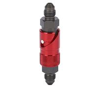 Brake Line Quick Release Connect Adapter, Aluminum Alloy Brake Hose Fitting for Oil Fuel Fluid Lines, Universal Quick Disconnect Coupling for Car and Motorcycle (Red)