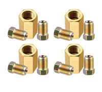 Brake Line Tube Fittings - 3/16 Brass Wire Adapter Union Assortment Set, Brake Line Connector Kit For Cars, Metal Clutch | Cars Trucks SUVs Pickups Minivans Repair Stove