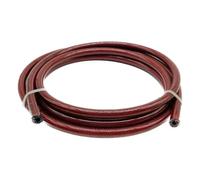 Brake Lines Kit 20M/65.62ft AN3 Motorcycle Braided Stainless Steel Nylon Brake Line Hose Fluid Hydraulic Hose(Red 20M)