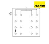 Brake Lining Kit, drum brake TEXTAR 1906304