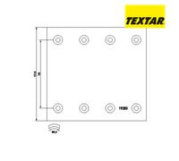 Brake Lining Kit, drum brake TEXTAR 1928309