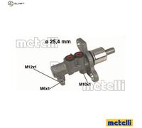 Brake master cylinder Aluminium 05-0368 METELLI for AUDI VW