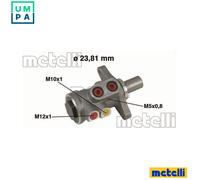 Brake master cylinder Aluminium 05-0448 METELLI for FORD MAZDA