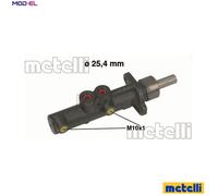 Brake master cylinder Cast Iron 05-0473 METELLI for VW MERCEDES-BENZ