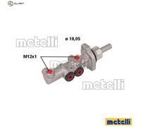 Brake master cylinder Aluminium 05-1117 METELLI for SKODA VW SEAT