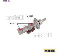 Brake master cylinder Aluminium 05-1117 METELLI for SKODA VW SEAT