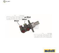 Brake master cylinder Aluminium 05-1129 METELLI for OPEL ZAFIRA B Box Body/MPV