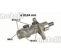 Brake master cylinder Aluminium 05-0346 METELLI for HYUNDAI AMICA / ATOZ