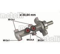 Brake Master Cylinder for CITROËN C2 C3 METELLI 05-0422