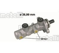 Brake master cylinder Aluminium 05-0588 METELLI for KIA SORENTO I