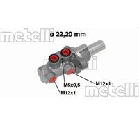 Brake master cylinder Aluminium 05-0686 METELLI for SUZUKI FIAT