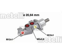 Brake master cylinder Aluminium 05-0750 METELLI for RENAULT TWINGO II