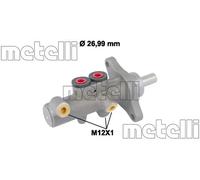 Brake master cylinder Aluminium 05-0832 METELLI for PORSCHE VW
