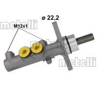 Brake master cylinder Aluminium 05-1186 METELLI for SEAT SKODA AUDI VW