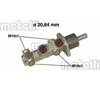 Brake master cylinder Cast Iron 05-0525 METELLI for FIAT PANDA